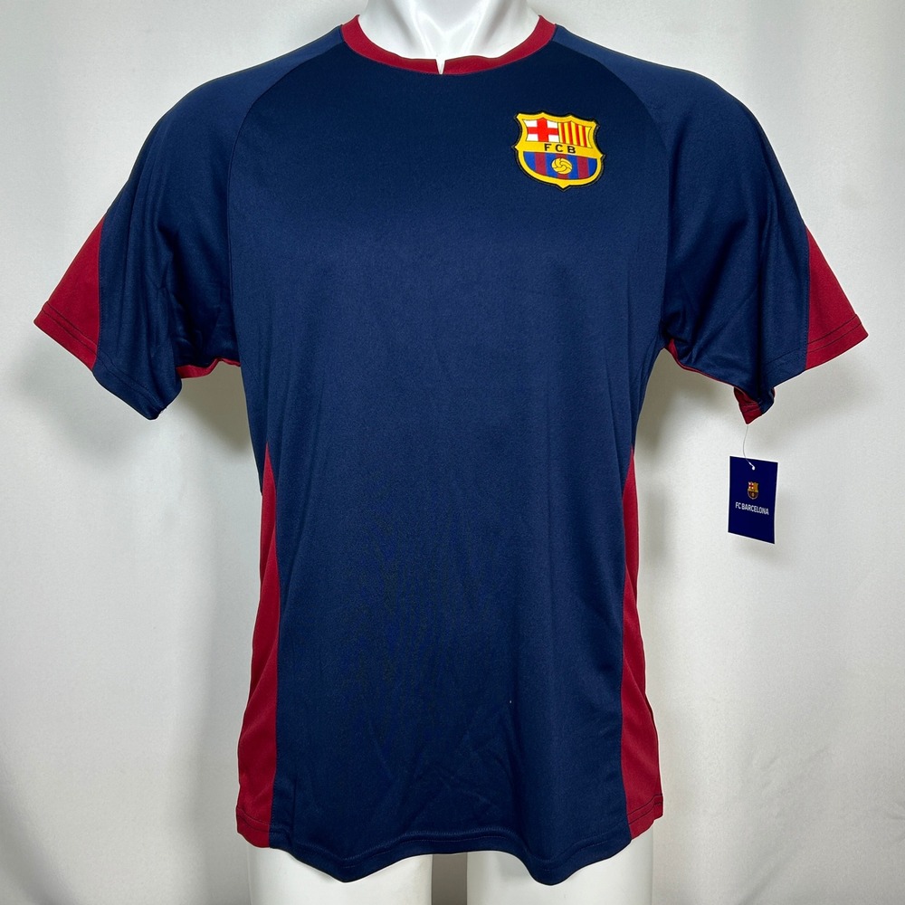 FC Barcelona BARCA Navy Soccer Striker Match Jersey Men's MEDIUM NWT